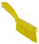 Vikan Hard Narrow Short Handle Hand Brush Yellow 300MM - Industroclean