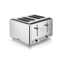 Swan Classic Polished Stainless Steel 4 Slice Toaster