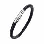 Killer Deals Minimalist Vegan Pu Leather & Stainless Steel Bracelet-m/l - Best Bargains Online