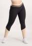 Colour Block Active Legging - Black And Beige - M