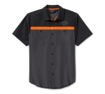Mens H-d Tech Vented Shirt – Asphalt & Black