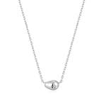 Silver Pebble Sparkle Necklace