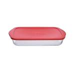 3.85LT Rectangular Casserole With Lid Clear
