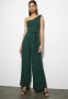 Asymmetrical Wide Leg Jumpsuit - Emerald