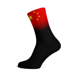 China Flag Socks - Small Black