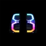 Toyota Hilux GD6 N80 Gr Style Bushdoof Blacked Out Rgb LED Tail Lights Pair For