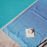 Stripe Backed Fouta - Blue navy