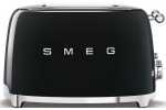 Smeg 4 Slice Glossy Black 50'S Retro Style Toaster - TSF03BLSA