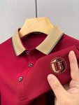 Men's Contrast Collar Design Short Sleeve Lapel Golf Shirts Casual Style Slight Stretch Regular Fit Summer Tops Summer Golf Shir