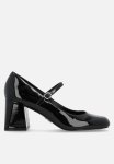 Pep Talk Block Heel - Black Pat