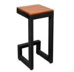 Cool Steel Barstool With Wooden Slats – Barstool