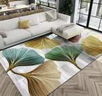 Smte Quality Modern 3D Geometric Design Area 24 Rug & Smte Tieback With Keychain