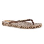 Animal Chic Flip Flop Sandal - Beige Bronze - 8