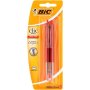 BIC Clic Medium Pens Red 2 Pack