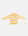 Polo Cara Striped Knitted Pullover Yellow - 13-14 Yellow