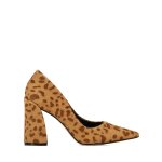Timeless Block Heel Court -leopard