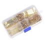 Home Diy Photo Picture Frame Hanging Hook Kit Gold - 100 Pieces