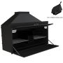 Avalon Build In Braai Complete Steel Black 1200MM 1200 X 490 X 690MM Includes Medium Base And Cowl