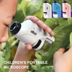 Explore The Wonders Of Nature With This Portable Microscope Toy - Perfect Educational Gift For Boys And Girls Halloween Christma