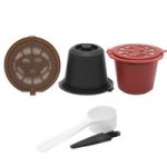 Coffee Accessories Refillable Coffee Capsule Cup Reusable Multicolor 3PCS