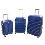 Smte 3 Piece Luggage Set Green Blue With Keychain