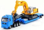 Man Truck And Trailer With Liebherr Excavator 1:87