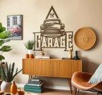 Vintage Garage Car Decal