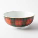 - Red Tartan Cereal Bowl 15CM