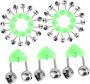 50PCS Loud Fishing Bell Clips For Night Fishing Rods Easy Attachment Dual