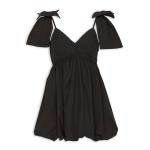 Black Bow Bubble MINI Dress