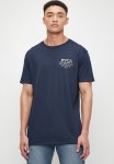 RVCA Plein View Short Sleeve Red Stitch - Moody Blue