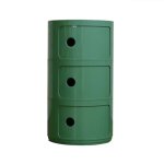 Kiki Three Door Storage Unit White Pink Matcha Cumin Orange - White