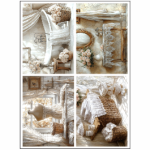 Tear Resistant Deco Print A6 Vintage Victorian