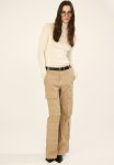 Wide Cargo Trousers - Beige