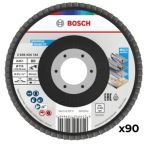 Bosch - Flap Disc X451 115MM T27 G80 - Pack Of 90