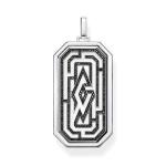 Cz Maze Tag Pendant