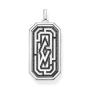 Cz Maze Tag Pendant