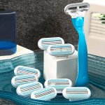 Precision Women's Hair Removal Kit - Safe & Painless 4 Interchangeable Blades 3-LAYER Stainless Steel Non-slip Ergonomic Handle