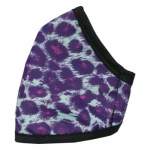 Clinic Gear - Anti-microbial Printed Mask Ladies - Purple Leopard Print