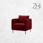 Red Wine Velvet Chair