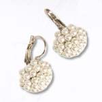 MINI Pearl Loop Earrings - Silver Free