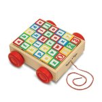 Melissa & Doug Classic Abc Block Cart