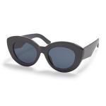 Black Cateye Smoke Sunglasses