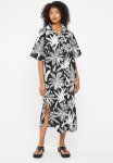 Cotton Tunic Shirt Dress - White Lotus