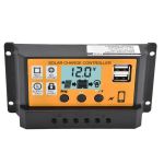 Solar Panel Pwm Charge Controller 20A 12V 24V Dual USB Regulator