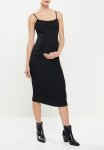 Maternity Midi Bodycon - Black
