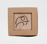 Boxed Square Coaster Set - Elephant