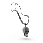 On-shirt Long Skull Necklace Unisex
