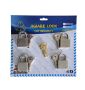 Aware - Security Padlock Set - Individual Keys With Master Key 40MM X 4 Pcs