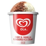 Ola Choc & Vanilla Ice Cream 125ML